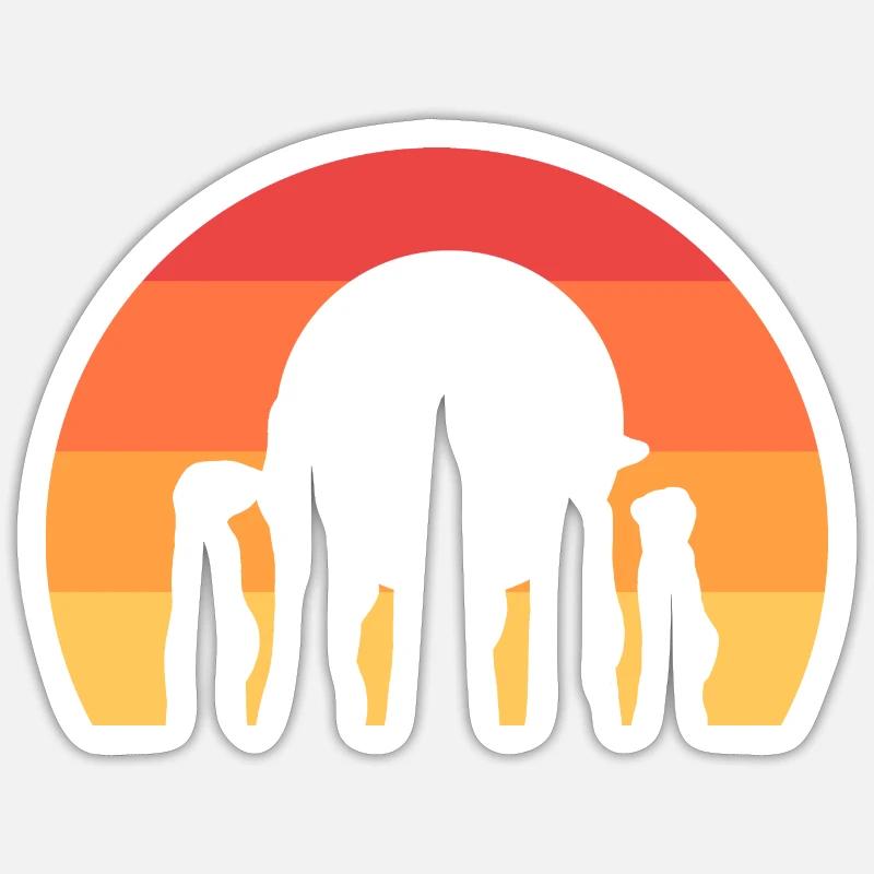 Suricate Sticker taille S (10 x 10 cm)