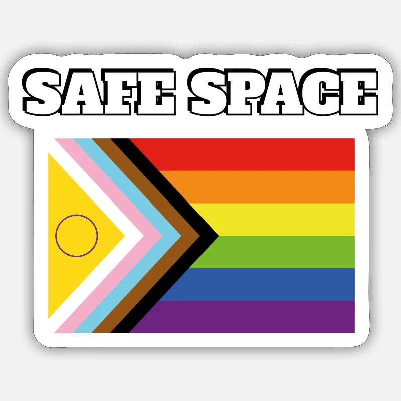 Inclusive Pride Pride SAFE SPACE Sticker size S (10 x 10 cm)