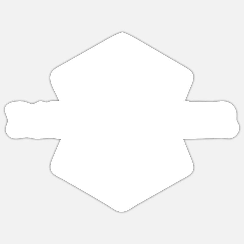 Draughtsman - Sticker size S (10 x 10 cm) - white matte