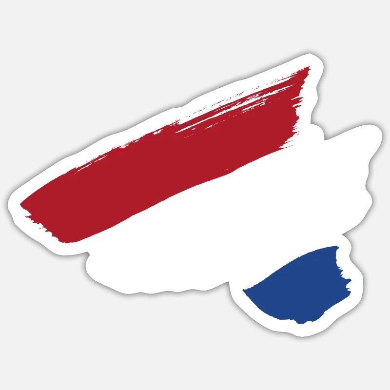 Drapeau des Pays-Bas Sticker taille S (10 x 10 cm)