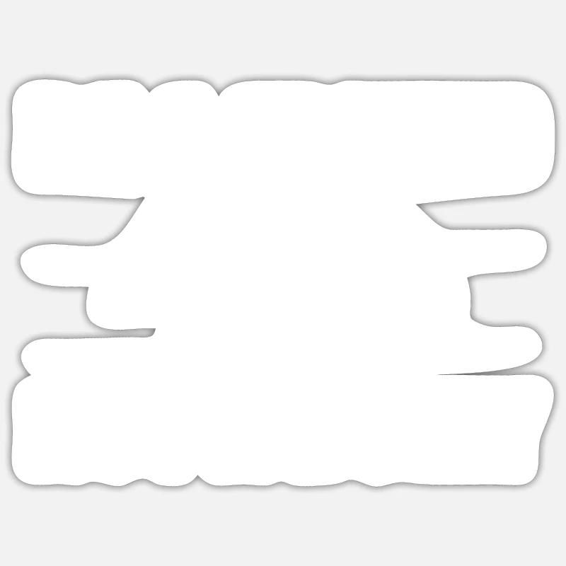 Mobbing - Sticker Größe S (10 x 10 cm) - Mattweiß