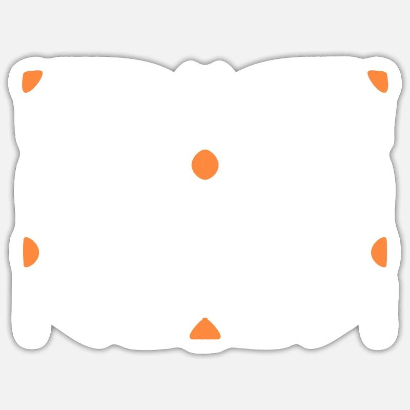 Groovy Gänseblümchen-Blumen - Sticker Größe S (10 x 10 cm) - Mattweiß