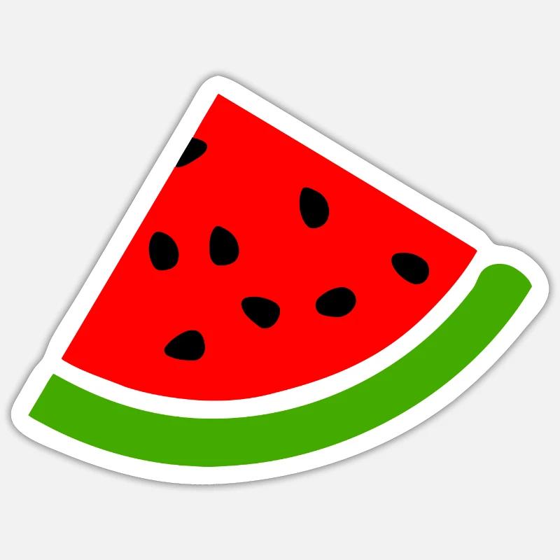 Watermelon Melon - Sticker size S (10 x 10 cm) - white matte