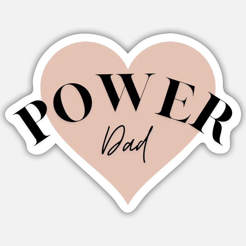 Power Dad Sticker Größe S (10 x 10 cm)