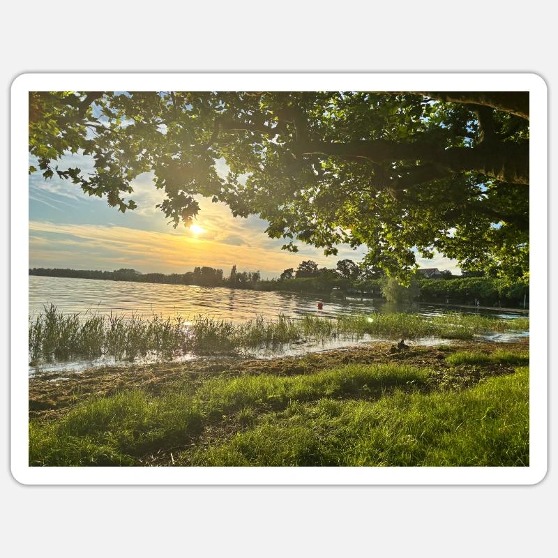 Radolfzell on Lake Constance - Sticker size S (10 x 10 cm) - white matte