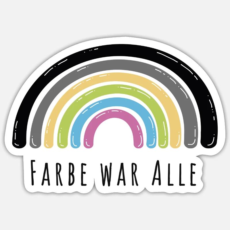 Rainbow Sticker size S (10 x 10 cm)