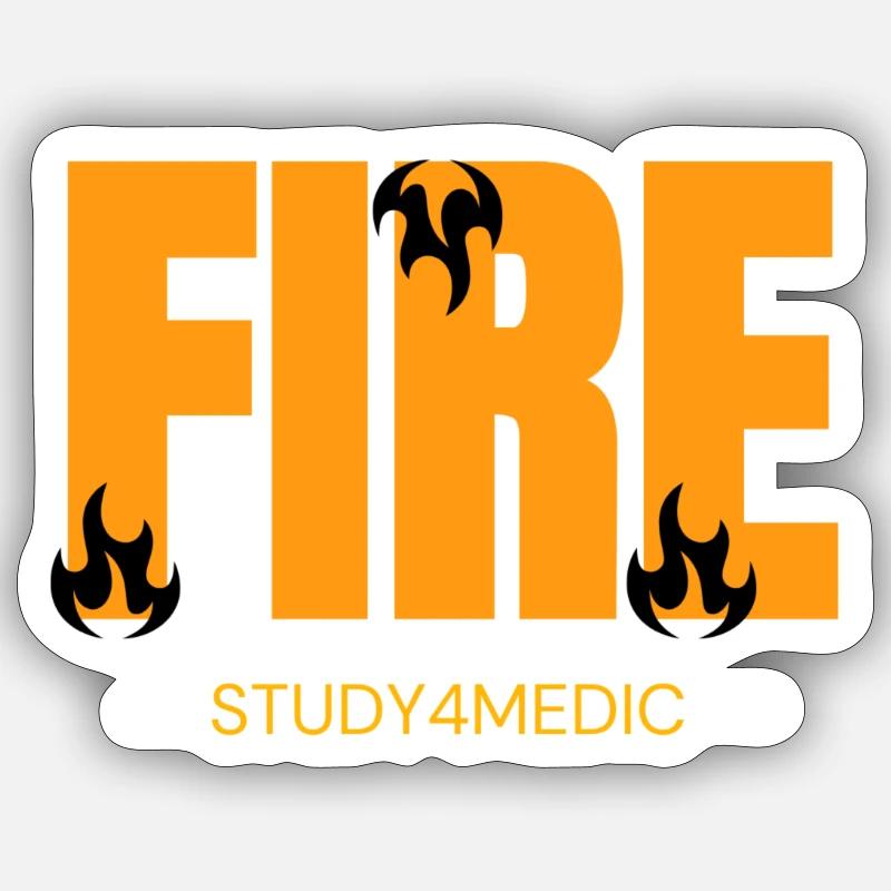 Fire Sticker Größe S (10 x 10 cm)