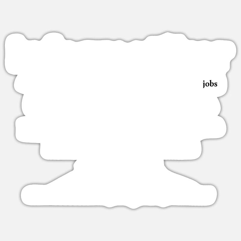 IT Informatik Informatiker Computerarbeit Geschenk - Sticker Größe S (10 x 10 cm) - Mattweiß