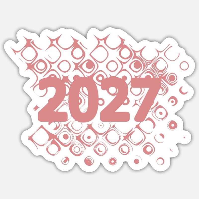 2027 - Sticker size S (10 x 10 cm) - white matte