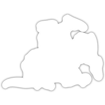 drache - Sticker Größe S (10 x 10 cm) - Mattweiß - Vorne