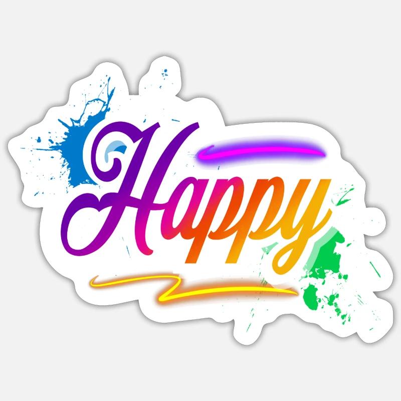 Content - Sticker taille S (10 x 10 cm) - blanc mat