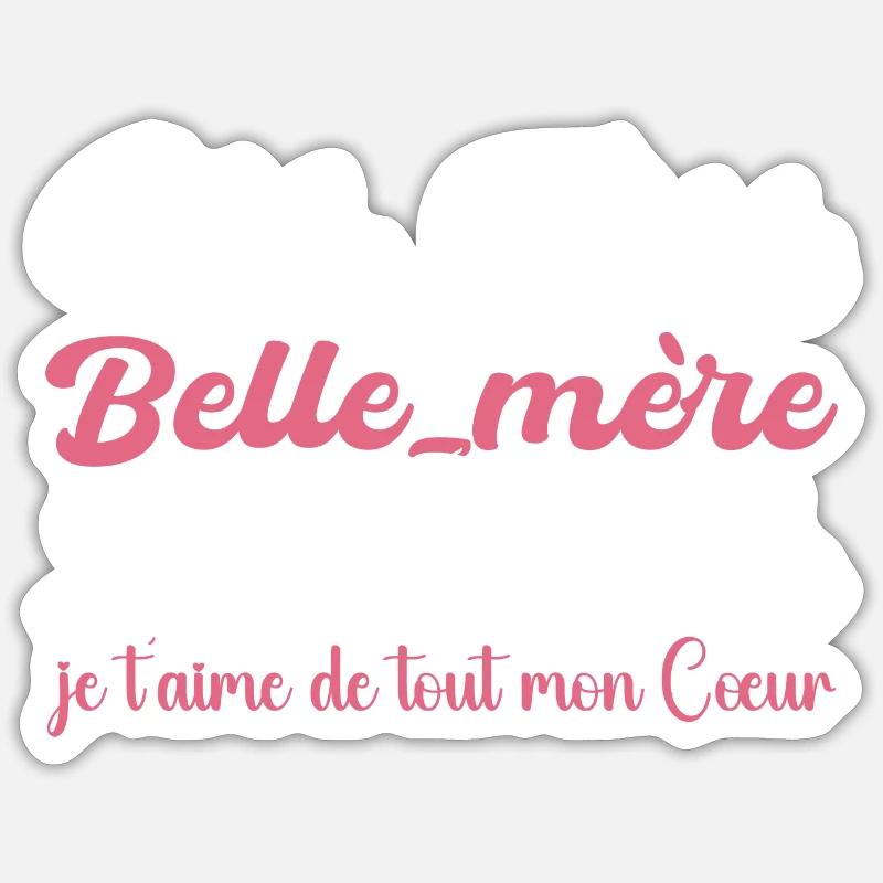 Liebe Schwiegermutter Geschenk, Schwiegermutter Ich liebe dich Sticker Größe S (10 x 10 cm)