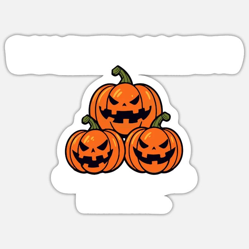 Halloween Loading Please Wait Sticker Größe S (10 x 10 cm)