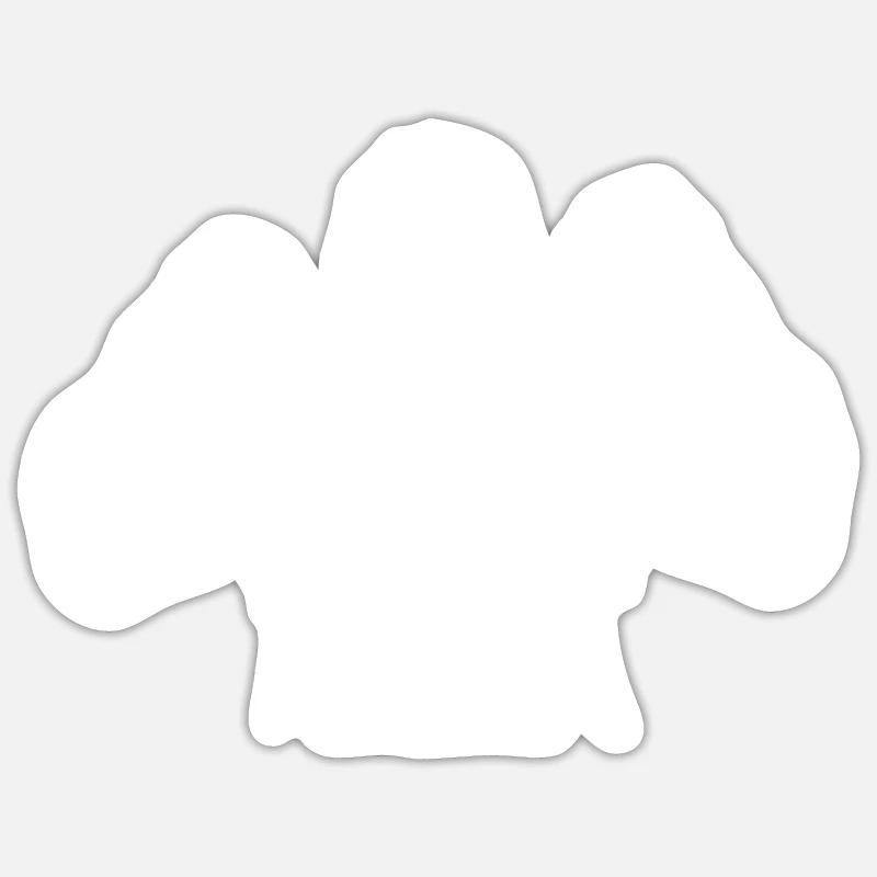 Gorilla Musculation - Sticker taille S (10 x 10 cm) - blanc mat