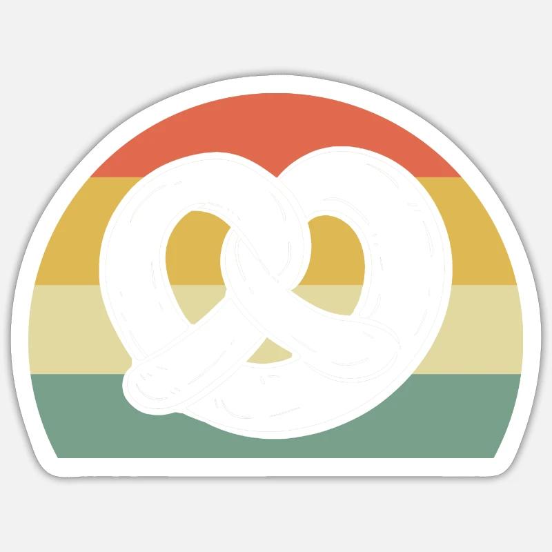 bretzel Sticker taille S (10 x 10 cm)