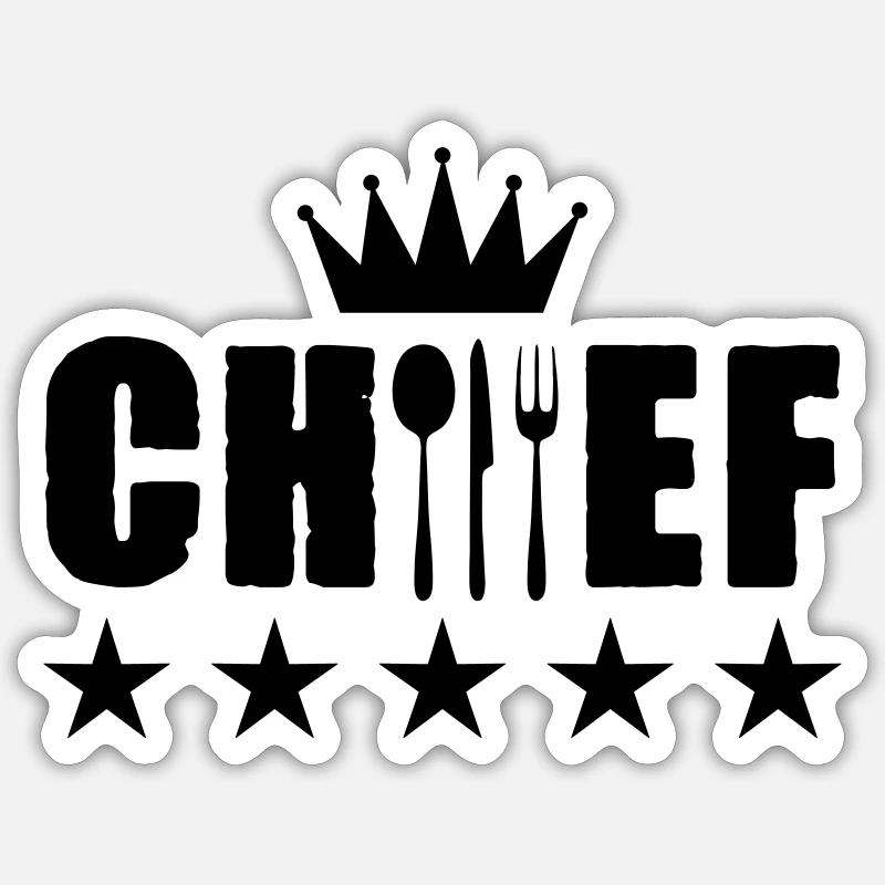 Chef Chef Sticker size S (10 x 10 cm)