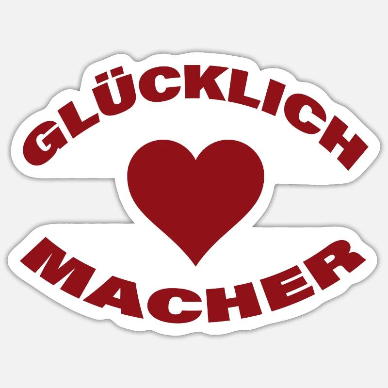 HAPPINESS MAKER - Sticker size S (10 x 10 cm) - white matte