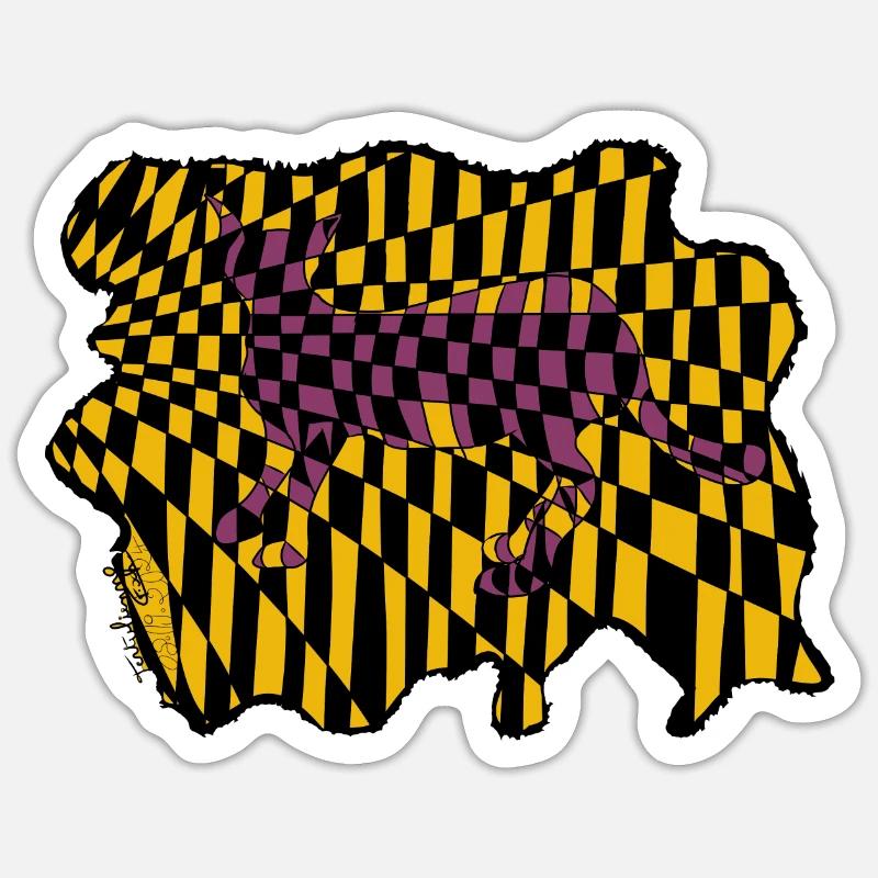 Chat Sticker taille S (10 x 10 cm)