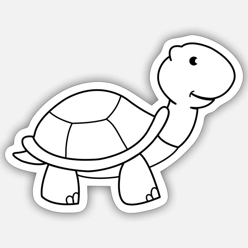 schildkröte Sticker Größe S (10 x 10 cm)