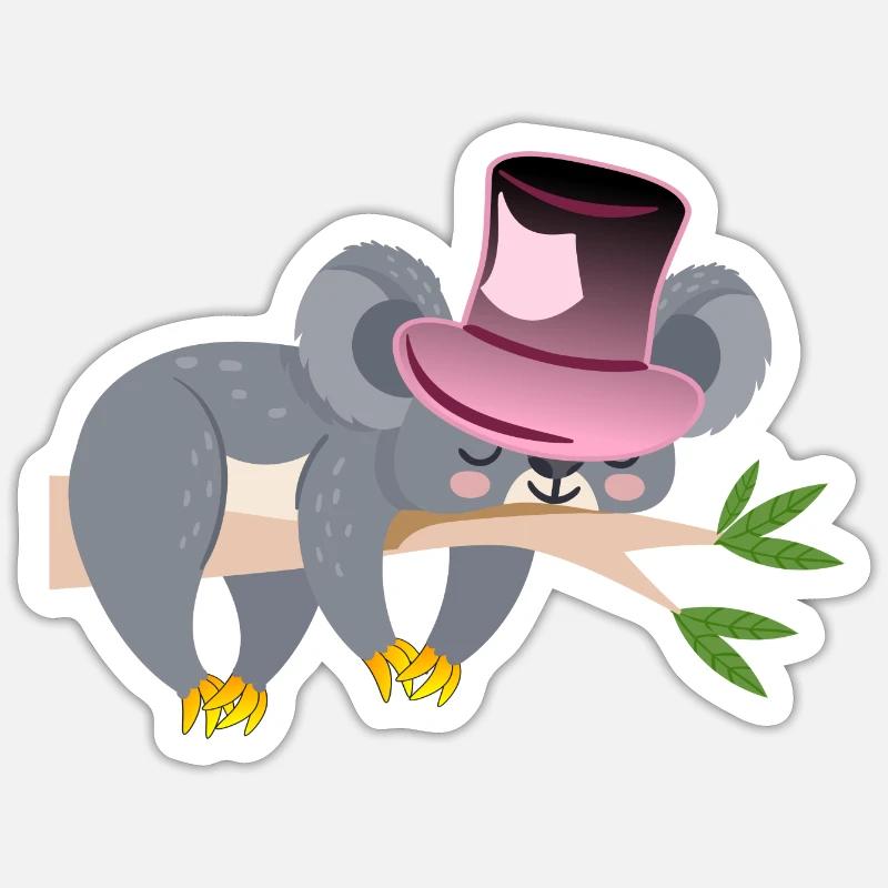 KOALA BEAR - SLEEPING Sticker size S (10 x 10 cm)