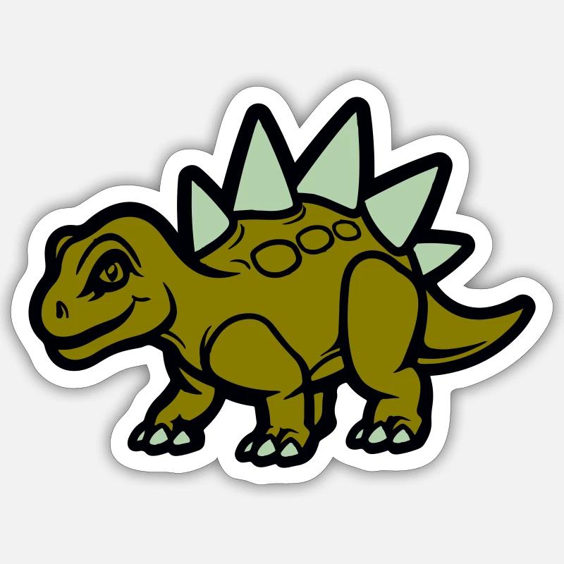 Stegosaurus Comic Sticker size S (10 x 10 cm)