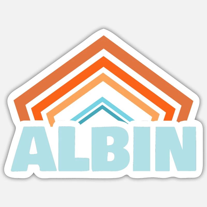 First name Albin Sticker size S (10 x 10 cm)