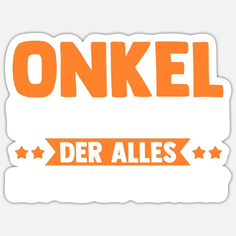 Uncle - Sticker size S (10 x 10 cm) - white matte