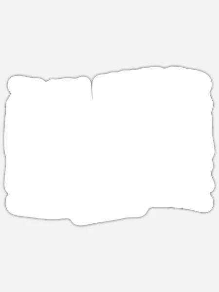 Papa Von 2 Kindern - Sticker Größe S (10 x 10 cm) - Mattweiß