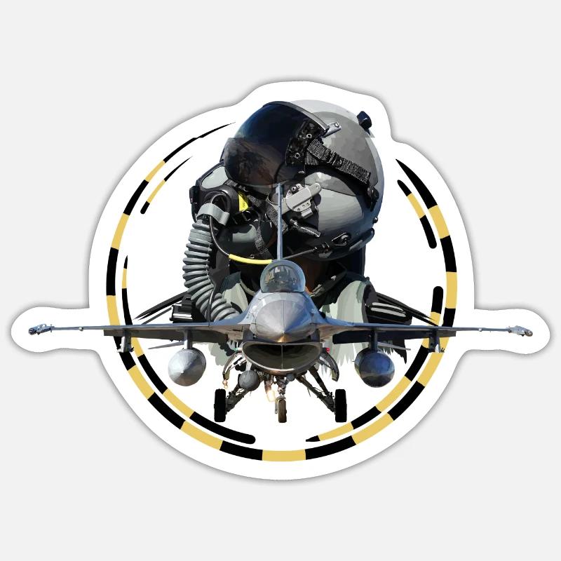 Pilot - Sticker size S (10 x 10 cm) - white matte