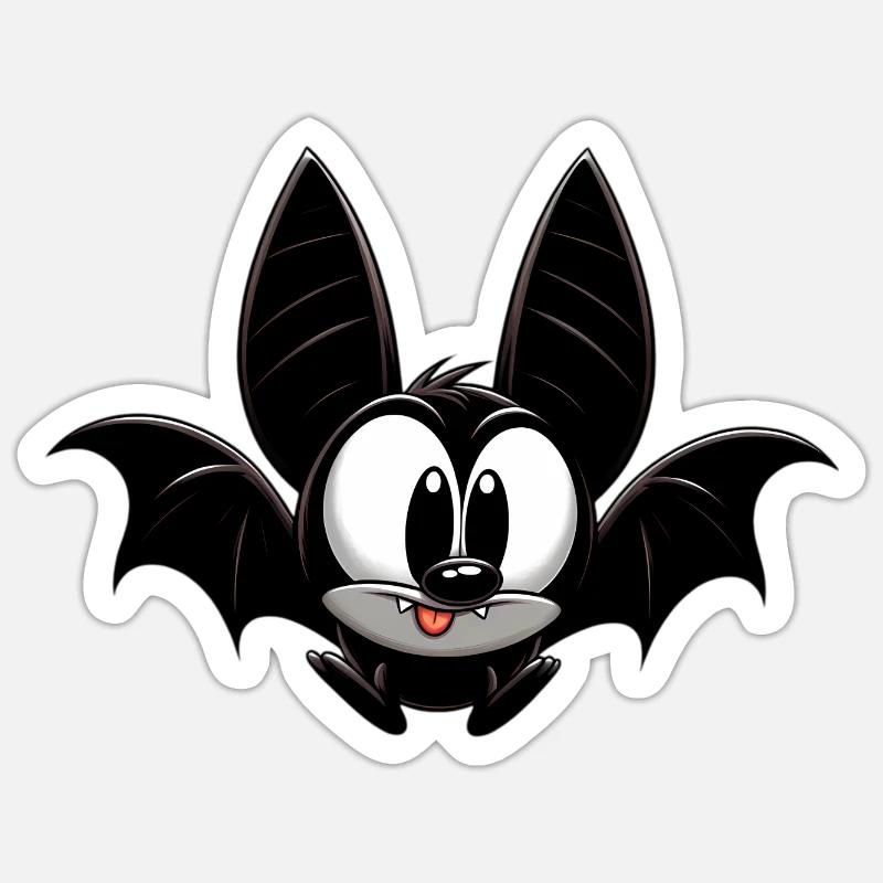 Bat - Sticker size S (10 x 10 cm) - white matte
