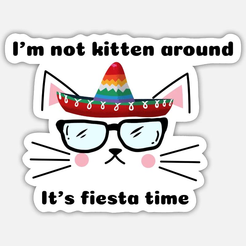 Kitten Around Designs - Sticker size S (10 x 10 cm) - white matte