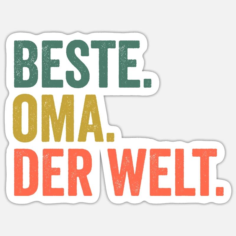 Großmutter Oma Sticker Größe S (10 x 10 cm)
