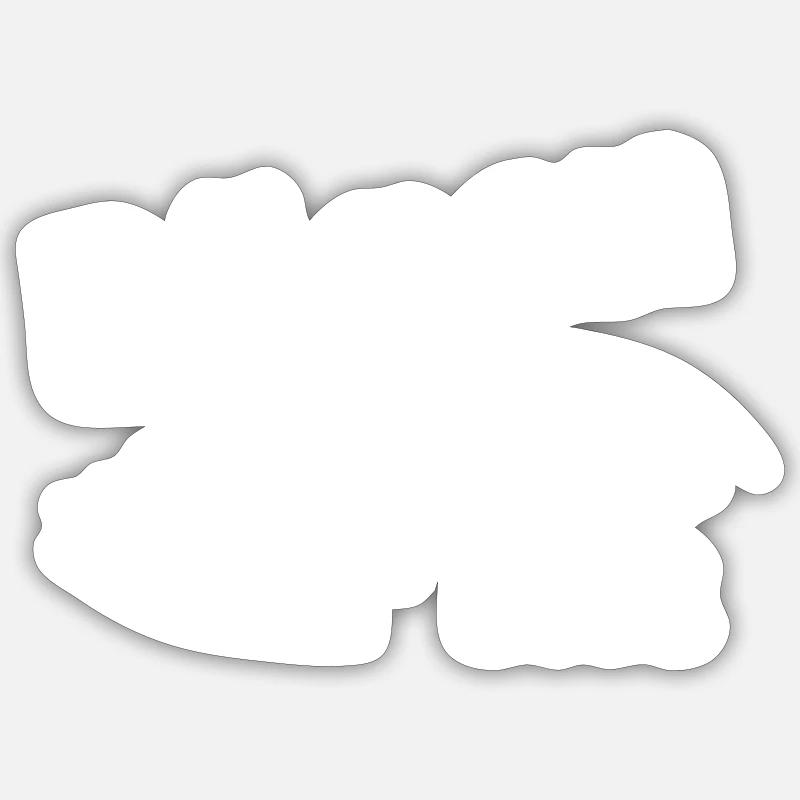 Rebuke - Sticker size S (10 x 10 cm) - white matte