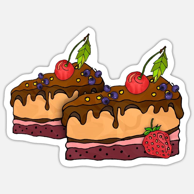 Gâteau Sticker taille S (10 x 10 cm)