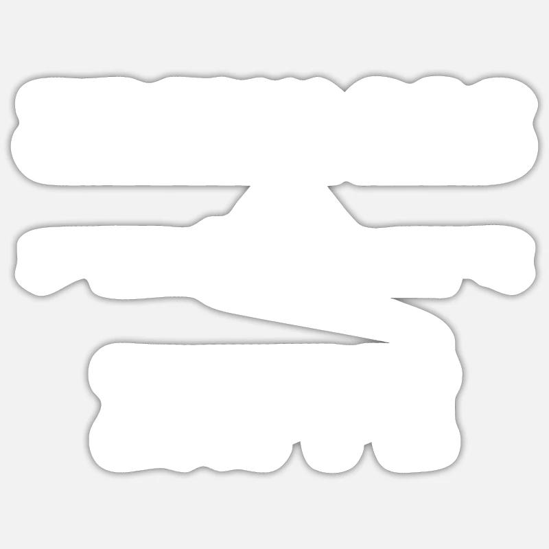 zappé - Sticker taille S (10 x 10 cm) - blanc mat
