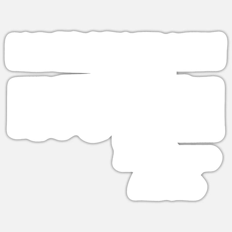 Carnaval de Jecken Carnaval - Sticker taille S (10 x 10 cm) - blanc mat