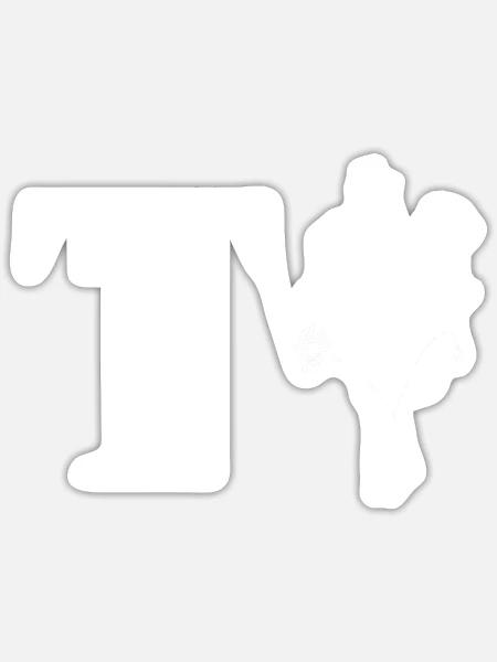 Minimalistisches Blumenmuster - Sticker Größe S (10 x 10 cm) - Mattweiß