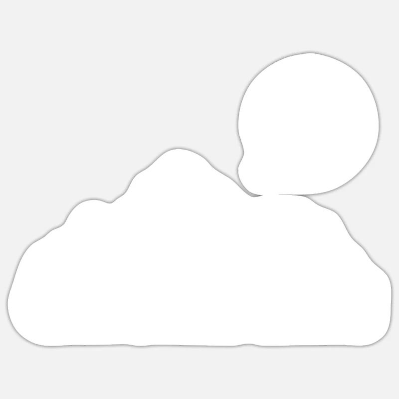 Geigelstein - Sticker taille S (10 x 10 cm) - blanc mat