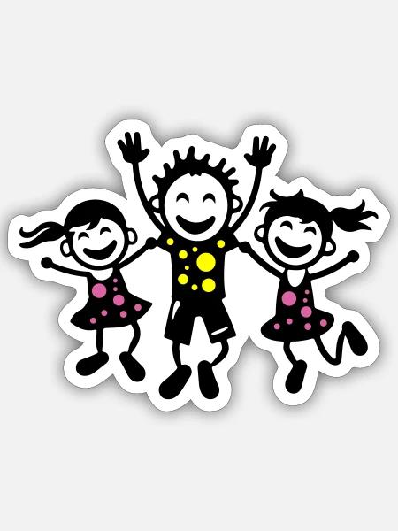 - Sticker size S (10 x 10 cm) - white matte
