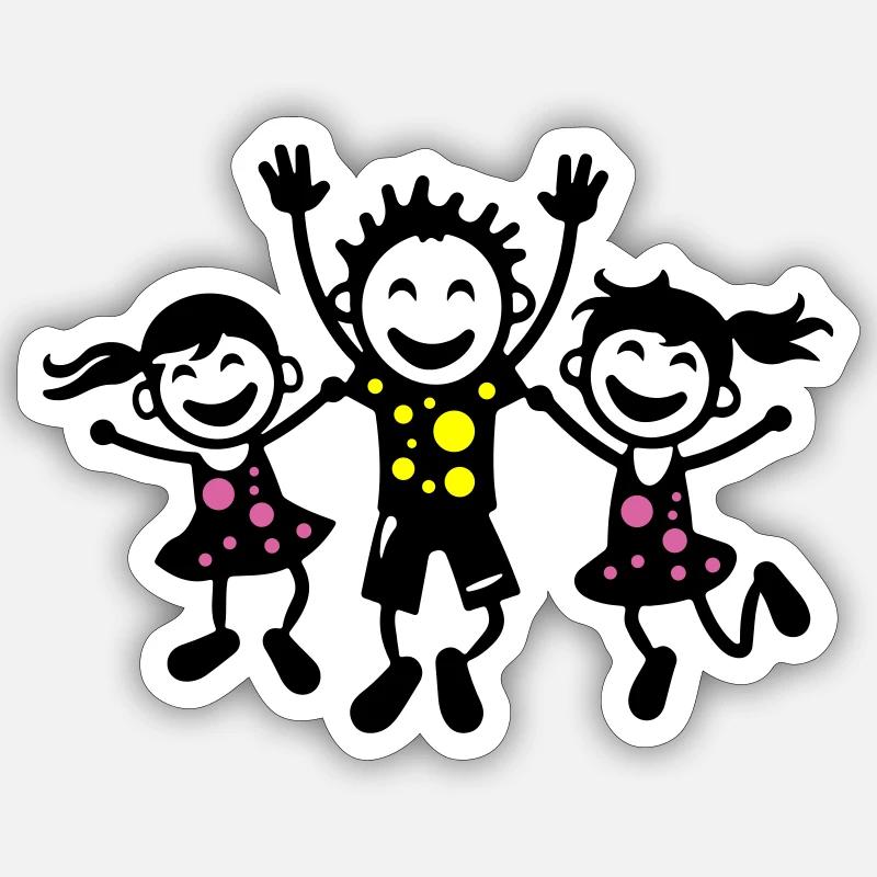 Kids Joy Kindergarten Group - Sticker size S (10 x 10 cm) - white matte