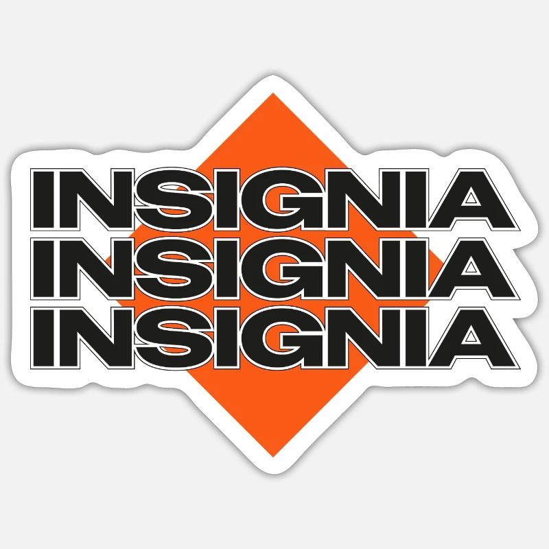 Insignia Power – Striking Statement - Sticker size S (10 x 10 cm) - white matte
