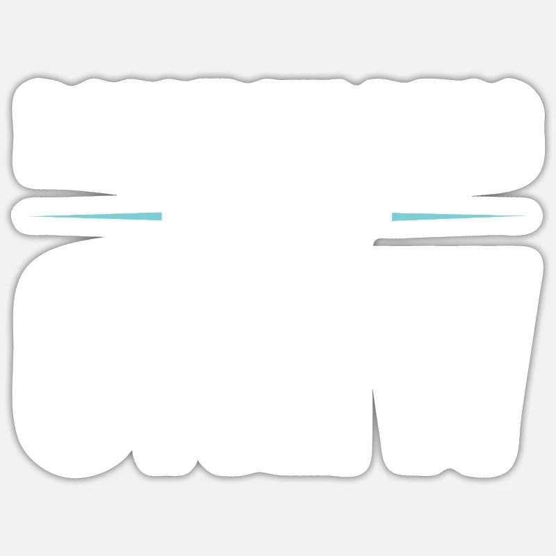 Équipe de musculation - Sticker taille S (10 x 10 cm) - blanc mat