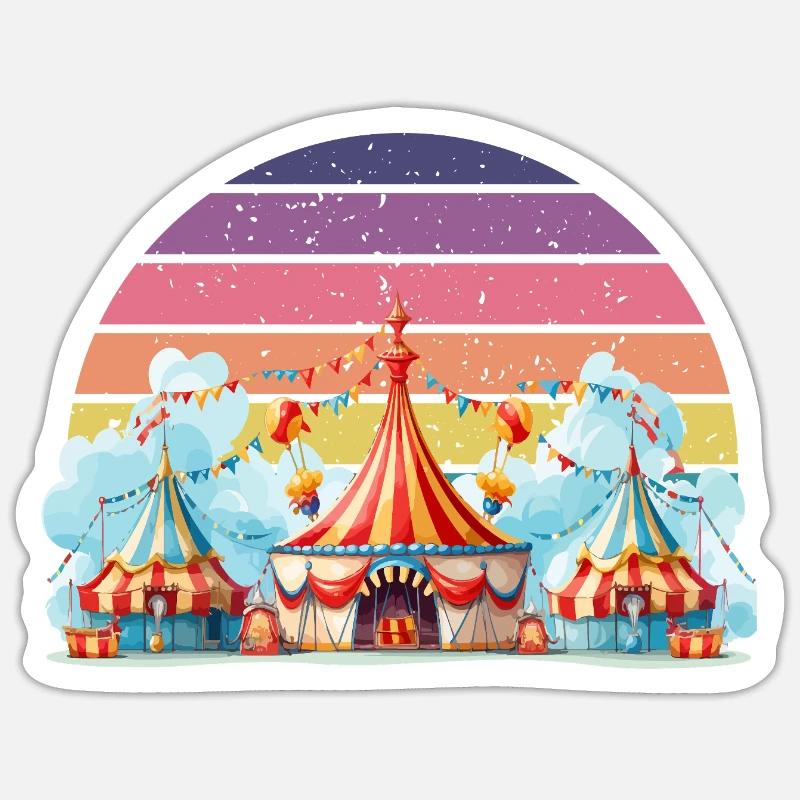 Circus Sticker size S (10 x 10 cm)