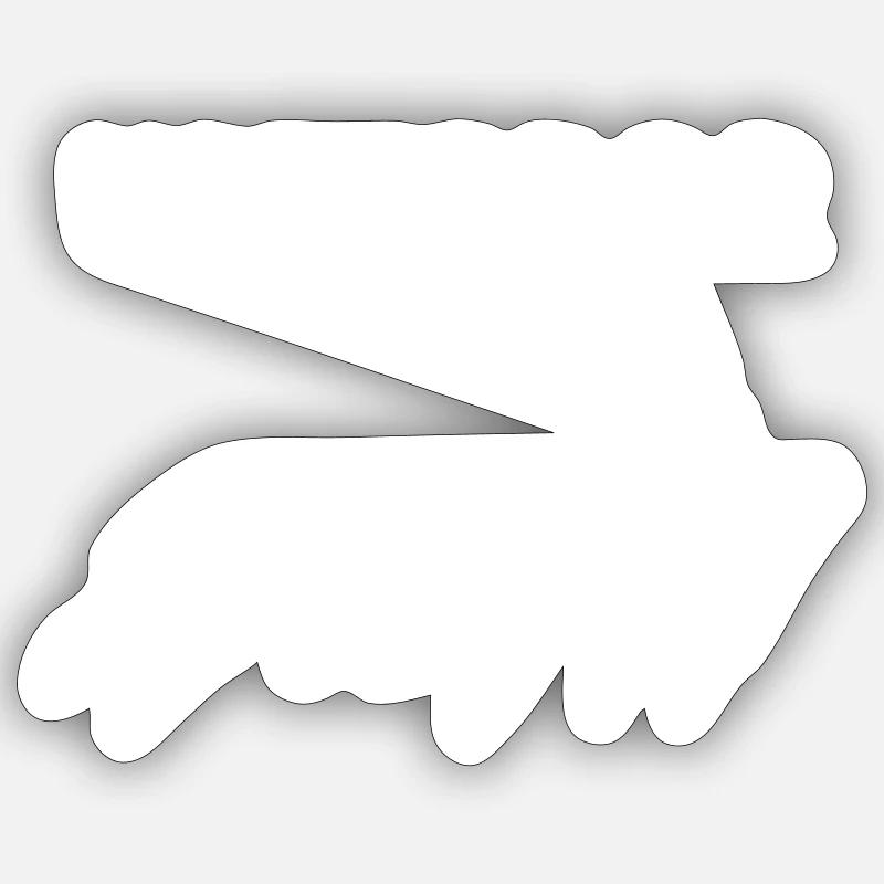 Upterror 250 BPM - Sticker taille S (10 x 10 cm) - blanc mat