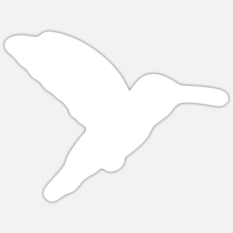 hummingbird - Sticker size S (10 x 10 cm) - white matte