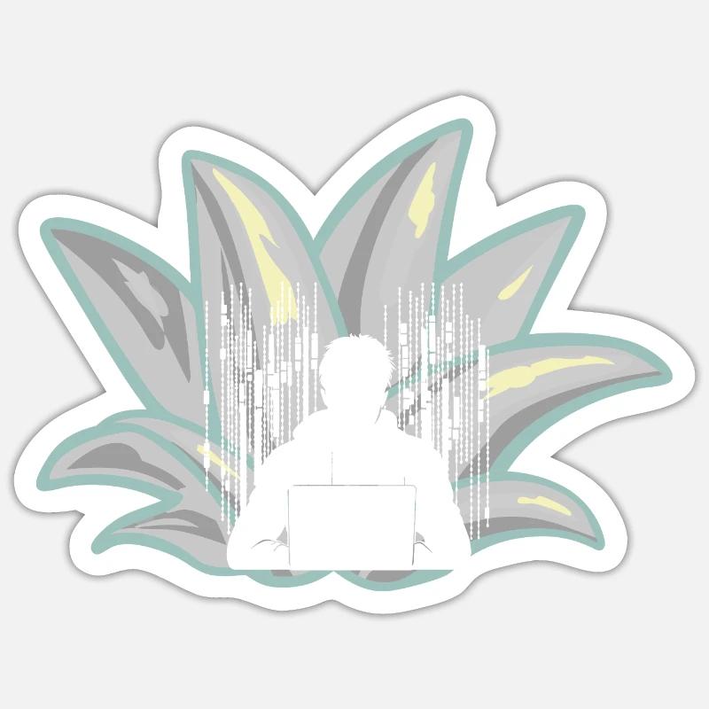 Cybersecurity Data - Sticker size S (10 x 10 cm) - white matte