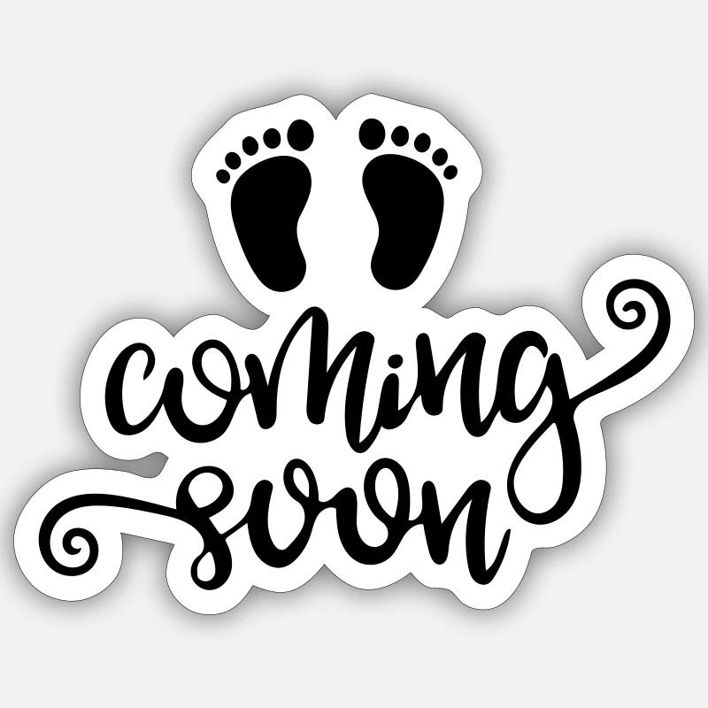 coming soon Sticker size S (10 x 10 cm)