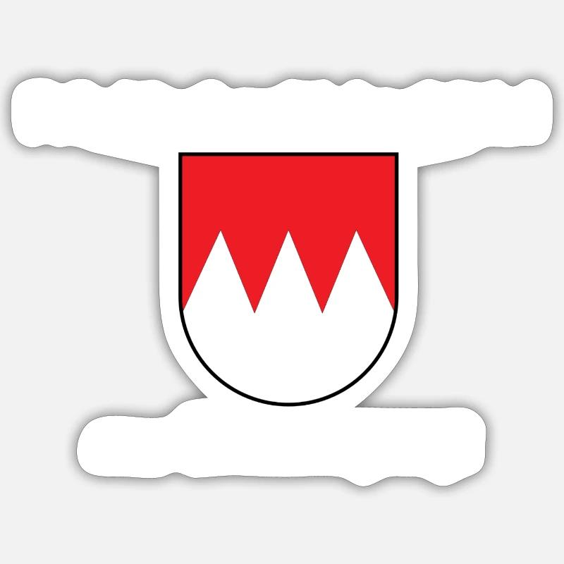 Fränkischer Dickschädel Sticker Größe S (10 x 10 cm)