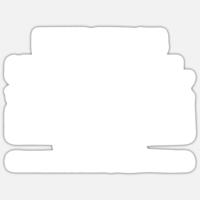 Pêche Humour Barre Progression 60% - Sticker taille S (10 x 10 cm) - blanc mat