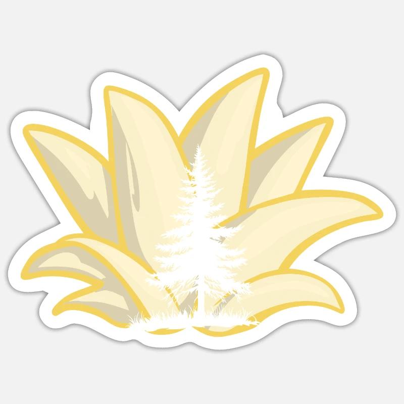Forestry Trees - Sticker size S (10 x 10 cm) - white matte